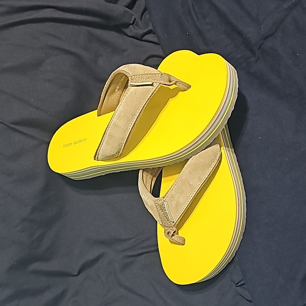 Tory burch 70s platform  seamoss/sole